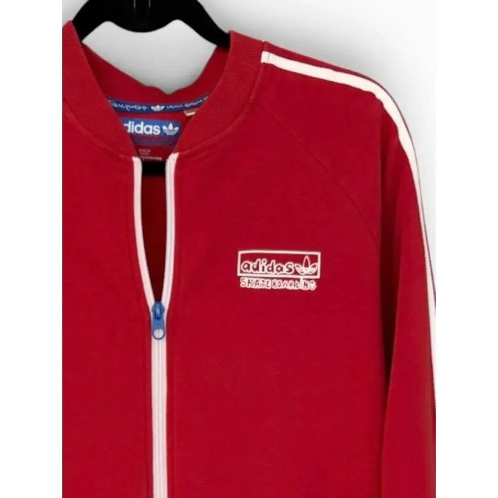 Adidas Skateboarding x Kogancult Superfire Polar Fleece Track Jacket Red Mens M